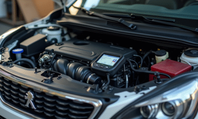 Moteur Peugeot 1,6 HDi avec outils de diagnostic