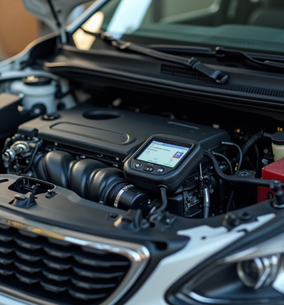 Moteur Peugeot 1,6 HDi avec outils de diagnostic